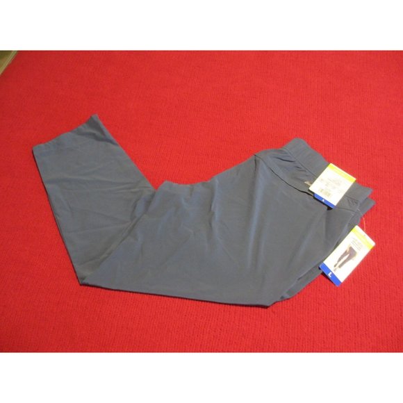 EDDIE BAUER BLUE ANKLE PANTS LARGE NWT - Picture 2 of 5